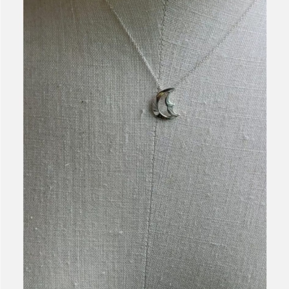 Tiffany & Co. Silver Moon Necklace - Picture 5 of 11